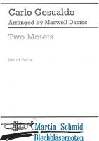 Two Gesualdo Motets (Peccantem me quotidie/O vos omnes) Stimmen 