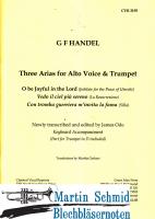 Three Arias for Alto (Alt.Trp.in D.Klavier.Cello ad lib) 