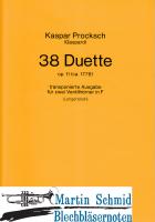 38 Duette op.11 (transponierte Ausgabe für zwei Ventilhörner in F) 