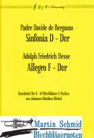 Sinfonia D-Dur/Allegro F-Dur (404.01.Pk)(mit Teilpartituren in C) 