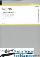 Konzert C-Dur Nr.2 (Originalausgabe für Sopranblockflöte) 