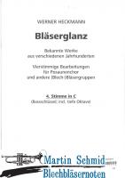 Bläserglanz - 4. Stimme in C (Bassschlüssel; incl. tiefe Oktave)  