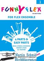 Funny Flex Vol. 1 for flex ensemble (brass/strings/woodwind/drumset/piano all together 