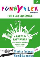 Funny Flex Vol. 2 for flex ensemble (brass/strings/woodwind/drumset/piano all together 