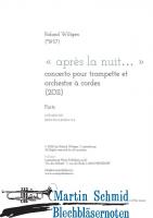 "après la nuit" oncerto pour trompette et orchestre à cordes (Stimmen) (Neuheit Trompete) 