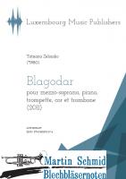 Blagodar (mezzo-soprano, piano, trompette, cor et trombone) (Neuheit Ensemble) 