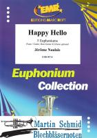 Happy Hello (5Euph.Piano / Guitar, Bass Guitar & Drums optional ) (Neuheit Euphonium) 