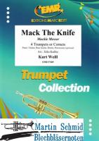 Mack The Knife - Mackie Messer (Piano / Guitar, Bass Guitar, Drums, Percussion (optional)) (Neuheit Trompete) 