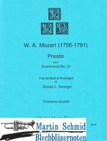 Presto aus dem Divertimento No.12 