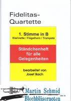 Fidelitas-Quartette Ständchenheft für alle Gelegenheiten (1.Stimme Trompete in B) 