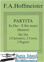 Partita Es-Dur (2Hr.2Klar.2Fag) Stimmen 