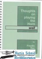 Thoughts on Playing the Horn Well 