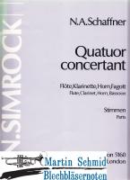 Quatuor concertant (Fl.Klar.Hr.Fag) Stimmen 