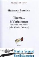 Thema mit 6 Variationen (Klav;Harfe;Gitarre) 
