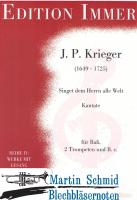 Singet dem Herrn alle Welt (2Trp.Baß.Bc) 