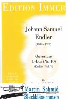 Ouverture D-Dur (Nr.10) (Endler - Vol.V) (Trompete.Solo Violine.2Violinen.Viola.Bc) 