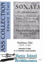 Sonata C-Dur à 4 Clarinis concertatis (4Trompeten.Pauken.2Violinen.Viola.Bc) (Edward Tarr Collection) 