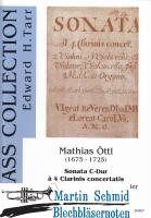 Sonata C-Dur à 4 Clarinis concertatis (4Trompeten.Pauken.Klavier) (Edward Tarr Collection) 
