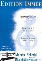 Concerto à 6 Nr. 3 D-Dur (Trompete.3Oboen.2Fagotte) 