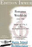 Sonata op.1 Nr.5 C-Dur (2Trompeten.2Violinen.2Violen.Bc) 