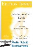 Ouverture D-Dur (FWV K:D4) (Trompete.2Oboen.2Violinen.Viola.Fagott.Bc) 