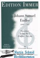 Overture D-Dur Nr.7 (Endler - Vol.Ia) (3Trompeten.Pauken.Klavier/Orgel) 