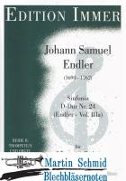 Sinfonia D-Dur Nr.24 (Endler - Vol.IIIa) (2Trompeten.Pauken.Klavier) 