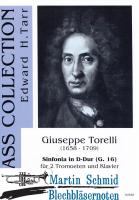 Sinfonia D-Dur (Nr.2) (3 Trompeten.Pauken.2 Hörner. Oboe. Violine Solo.2 Violinen.Bc) 
