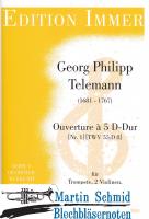 Ouverture à 5 D-Dur (Nr.1)(TWV 55:D8) (Trompete.2Violinen.Viola.Bc) 