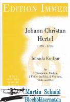 Intrada Es-Dur (3Trompeten.Pauken.2Flöten ad.lib.2Violinen.Viola.Bc) 