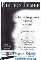 Quartett E-Dur (Klappentrompete.Violine.Violoncello.Klavier) oder auch als Trio möglich (Klappentrompete.Violine.Klavier) (Immer Klappentrom... 