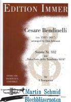 Sonate Nr.332 aus "Tutta larte della Trombetta 1614" für 5 Trompeten 