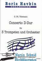 Concerto D-Dur (Original für Trompete + 2 Oboen)(Streicher) 