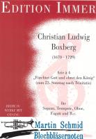 Arie à 4 "Fürchtet Gott und ehret den König" (zum 23. Sonntag nach Trinitatis) 