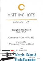 Concerto F-Dur HWV 333 (9Trp.Pk.Orgel) 