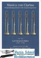 Sonata à 9 (Nr.1) C-Dur (5Trompeten.Pauken.2Violinen.Bc) 