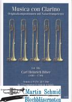 Sonata à 9 (Nr.2) C-Dur (5Trompeten.Pauken.2Violinen.Bc) 