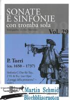 Sinfonia C-Dur (Trompete.2Violinen.Bc) (zur Oper "I preggi della primavera 1691) (Collection Arne Thielemann) (Neuheit Trompete) 