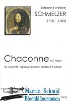 Chaconne C-Dur (Zink.Natur-Trompete.Posaune.Orgel)(Cornetto.Baroque Trumpet.Sackbutt.Organ) (John Foster Edition) 