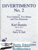 Divertimento No.2 (2Klar.2Hr.2Fag) (Restposten 50%) 