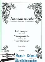 Missa pastotitia (vierstimmig gemischter Chor.2Hr.Streicher.Orgel)(Partitur) 