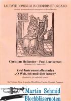 Zwei Instrumentalfantasien "O Welt ich muss dich lassen" (Vl.Vla.Blockflöte.Fag.Zink.Pos) 