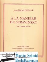 À La Manière De Stravinsky 