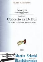 Concerto ex D-Dur (Anton Joseph Hampel ?)(Horn.2Violinen.Viola.Basso)(Partitur) 