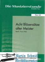 8 Bläsersätze alter Meister Heft 1 