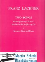 2 Songs: Waldvögelchen op.28/1 - Nachts in der Kajüte 