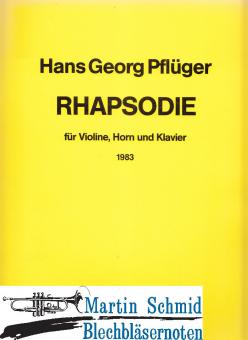 Rhapsodie (Hr.Vl.Klav) - 3 Spielpartituren 