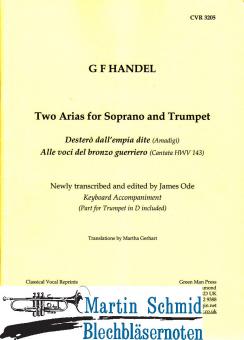 Two Arias for Soprano (Sopran.Trp.in D.Klavier.Cello ad lib) 