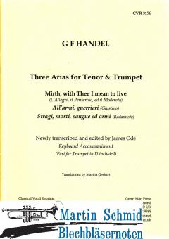 Three Arias for Tenor (Tenor.Trp.in D.Klavier.Cello ad lib) 