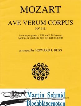 Ave Verum Corpus (4Bb.Trp;3 B-Trompeten, 1 B-Basstrompete) 
